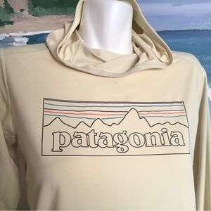Patagonia XL/14 youth capilene silkwear pale yellow hoody
